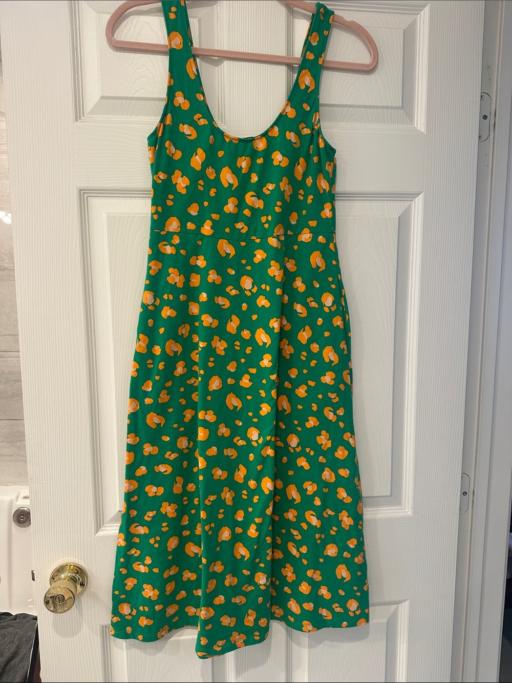 Tabitha Brown for Target Green & Orange Floral Sundress